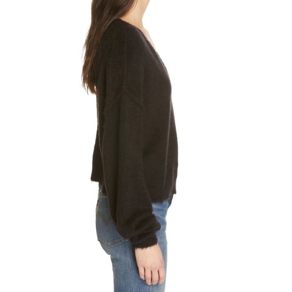 Free People Princess V Sweater Black - Picture 5 of 11